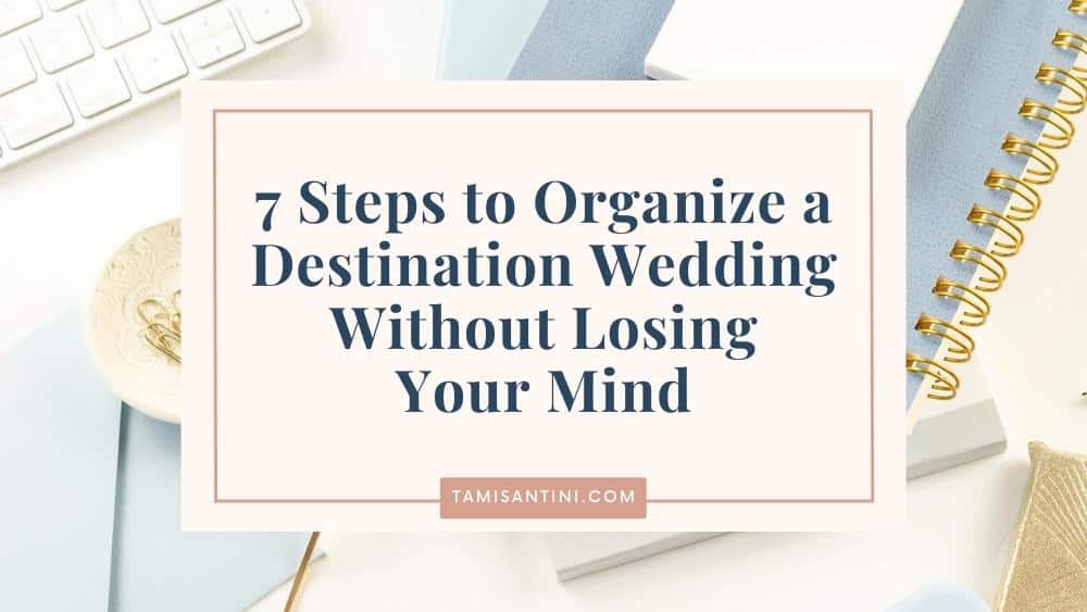 organize destination wedding