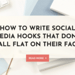how to write social media hooks
